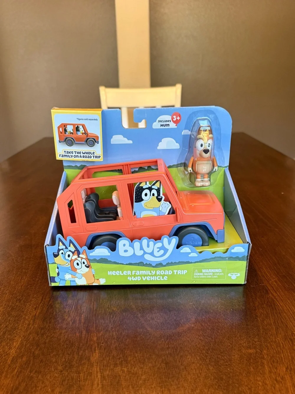 NWT Bluey Heeler Family Road Trip 4WD Vehicle
